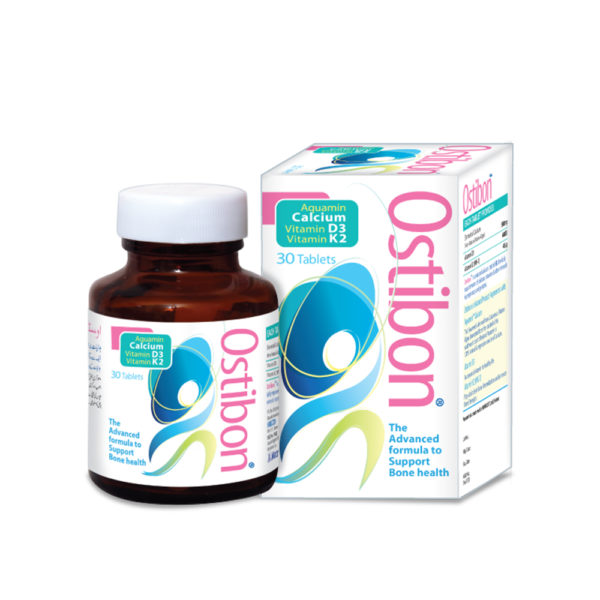 Ostibon Tablet. Bone & Joint Health Supplement, Sugar Free, Plant Based & Allergen Free. High Absorption Aquamin Calcium Enhanced with Vitamin C, Vitamin D3 & Vitamin K. Promotes Healthy Bones. Aquamin is a plant source Calcium, which is 46% more bioavailable than commonly used limestone calcium. Non-irritating to the Stomach.