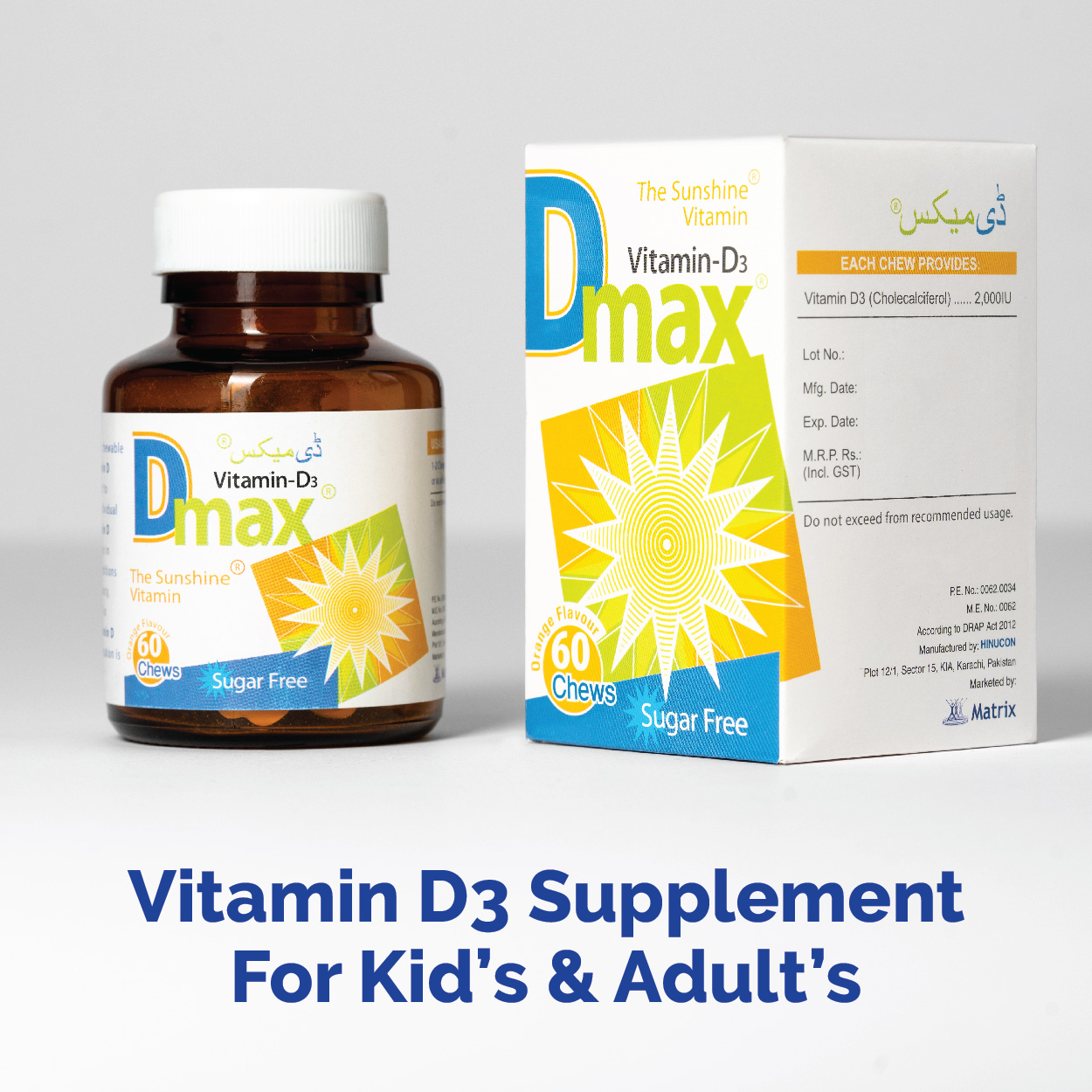 Vitamin D 3 Supplement for Kids & Adults