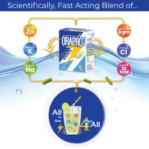 ors dehydration electrolytes sachet.
